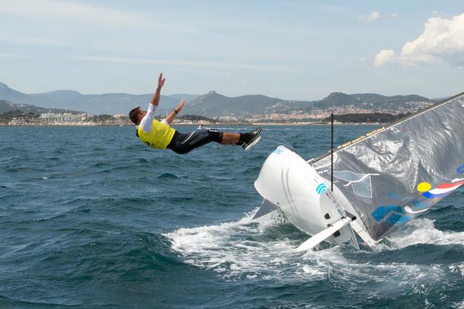 Pieter-Jan Postma, Finn -2014 ISAF Sailing World Cup, Hyeres, France © Thom Touw http://www.thomtouw.com